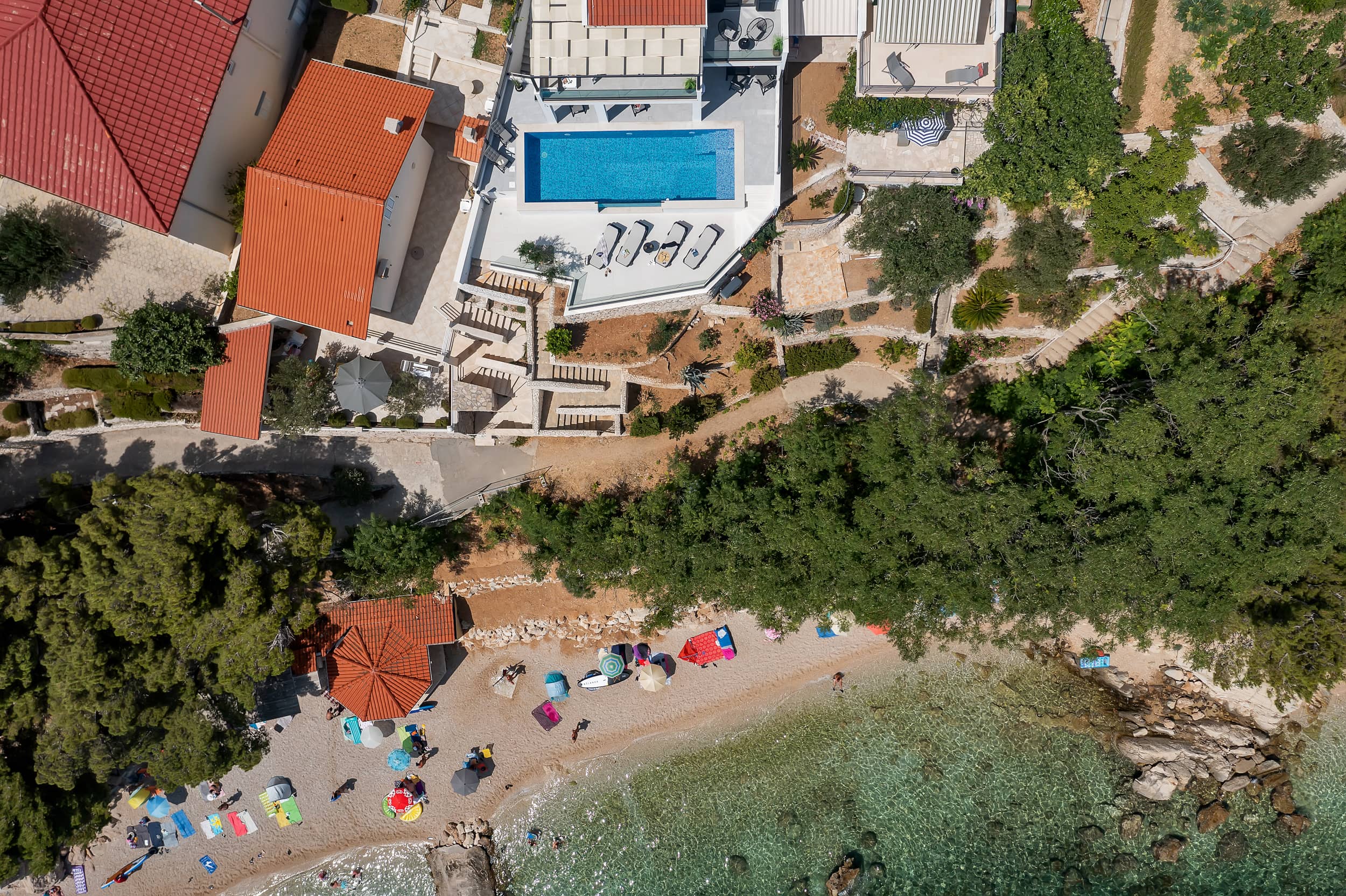 holiday home in pisak omis riviera villa smilje drone sea close to beach